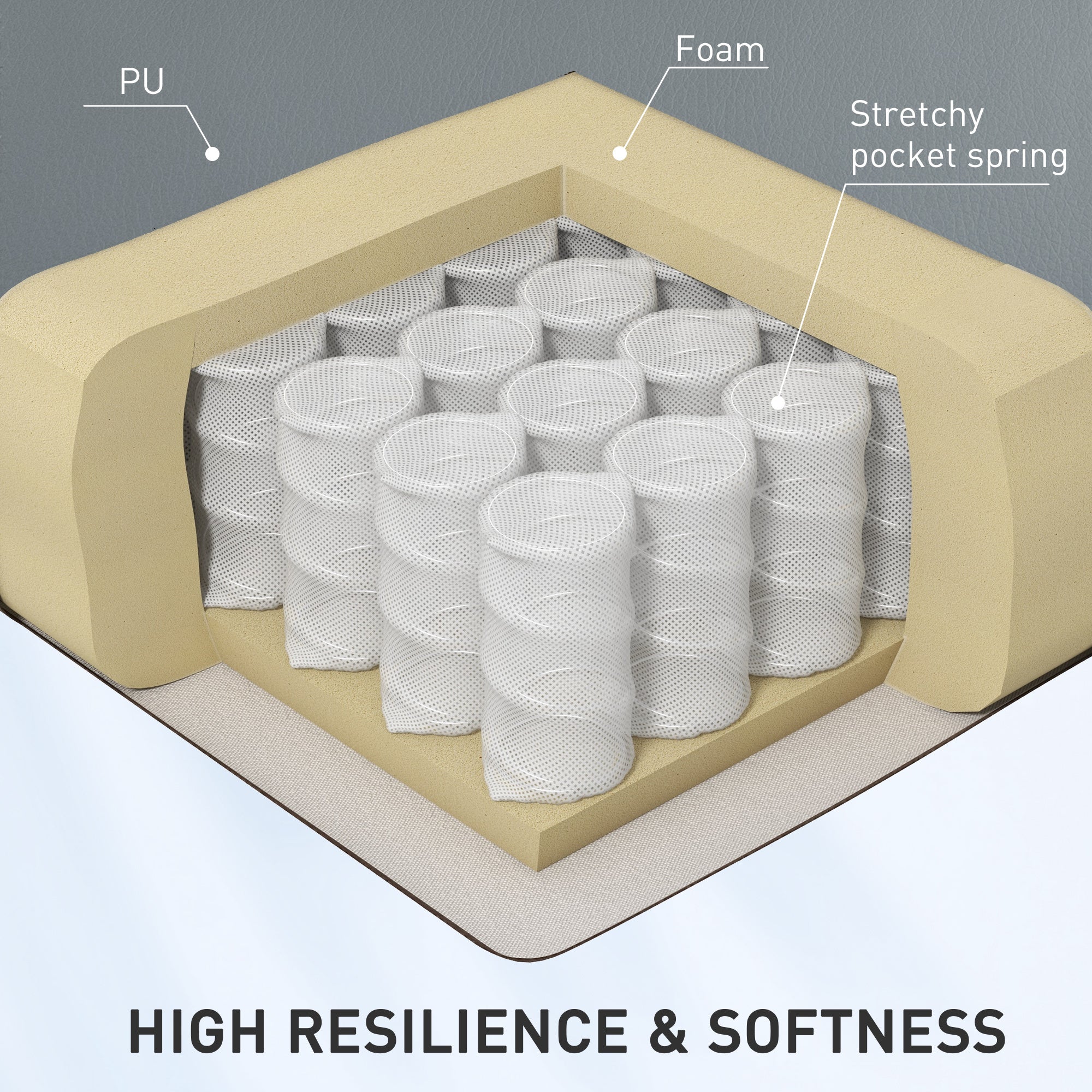High-Density Comfort Massage Recliner