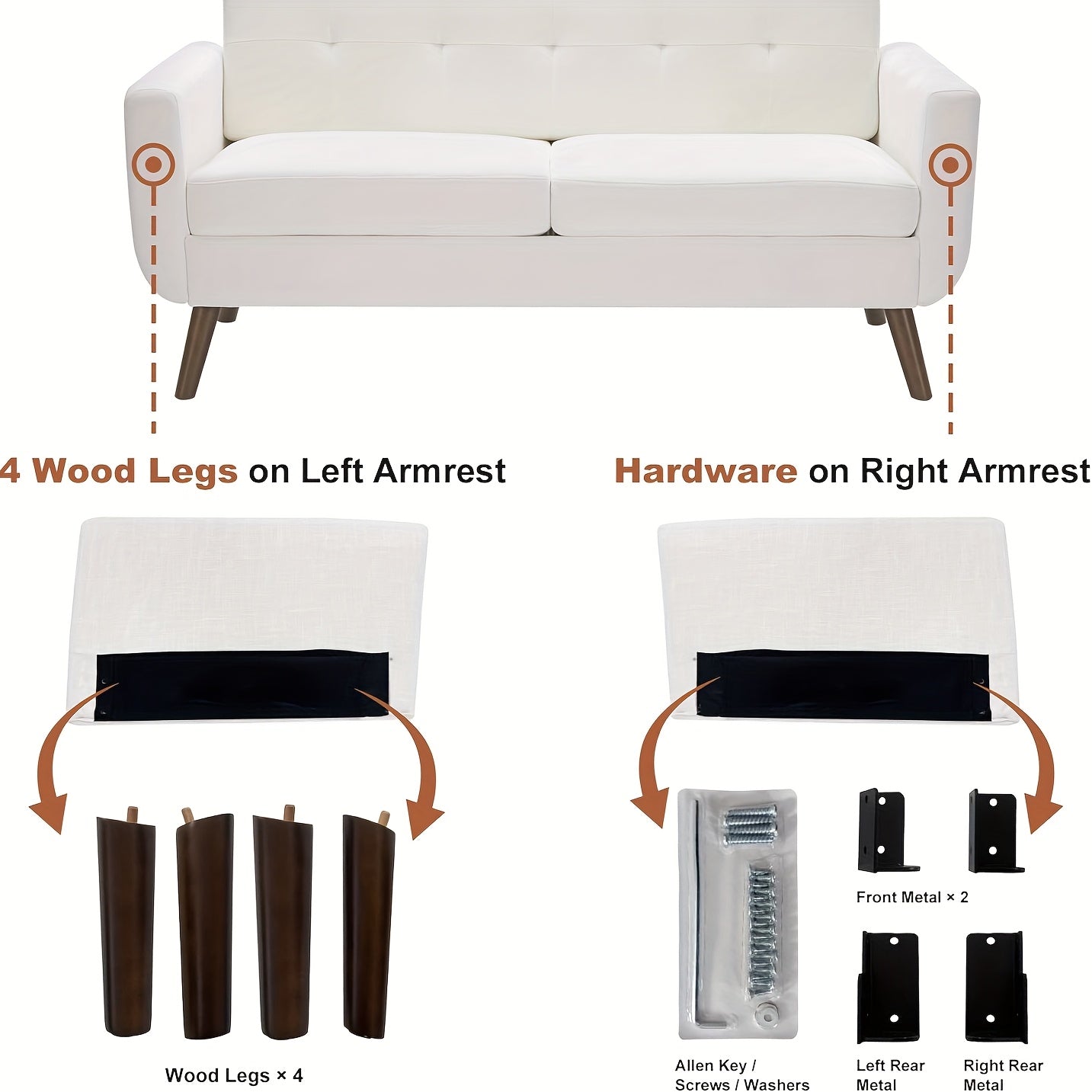 The Sit in Style Loveseat Sofa