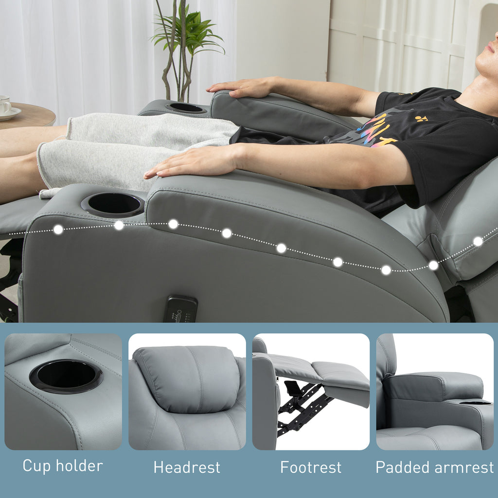 High-Density Comfort Massage Recliner