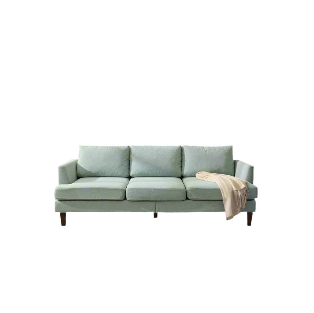 The Vellaro Three-Seater in Sage Linen