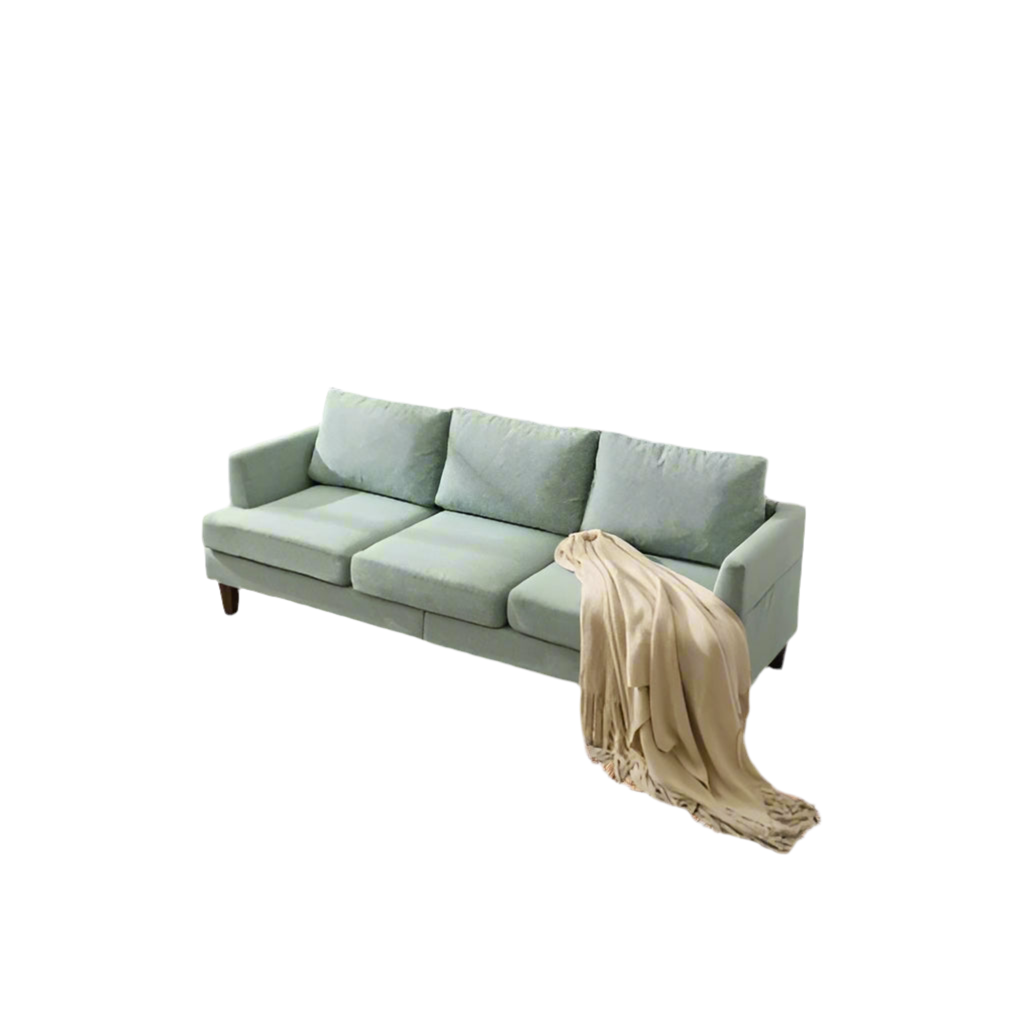The Vellaro Three-Seater in Sage Linen