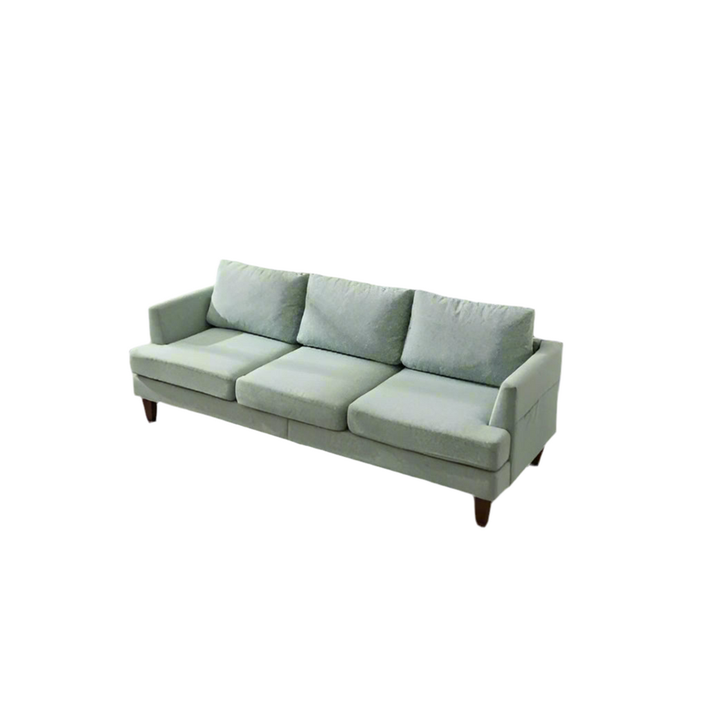 The Vellaro Three-Seater in Sage Linen