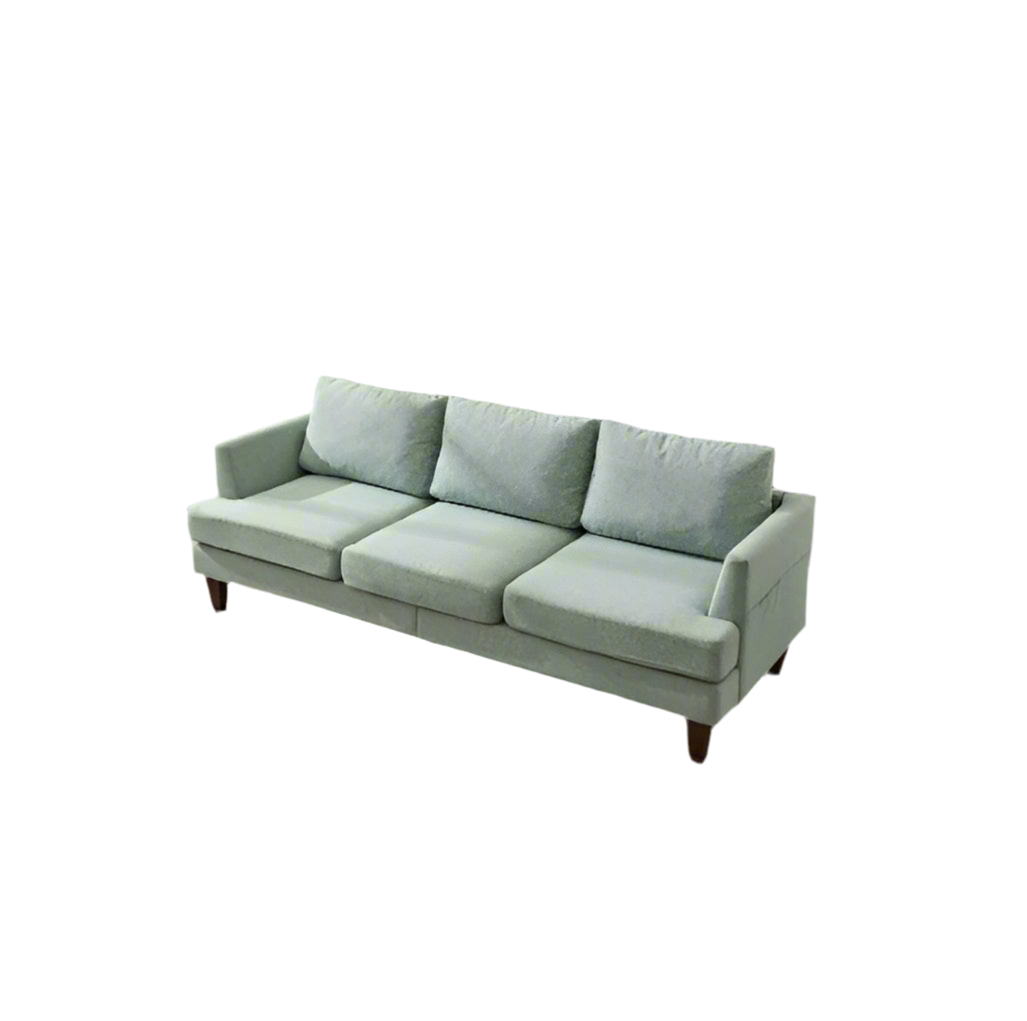 The Vellaro Three-Seater in Sage Linen