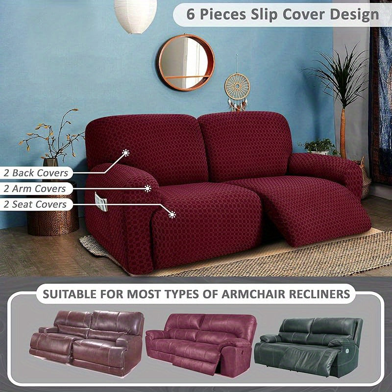 Imperial Red Reclining Sofa